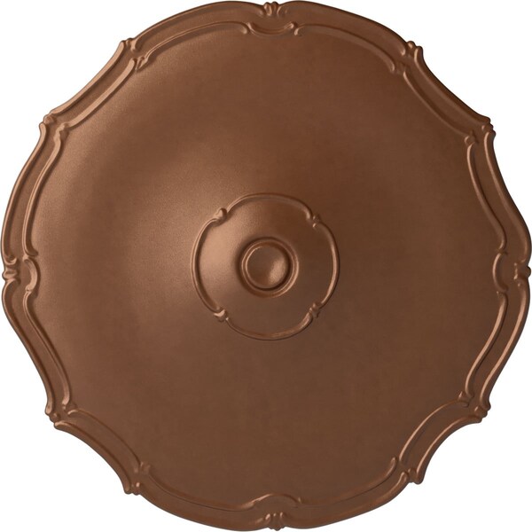 Ekena Millwork Pompeii Ceiling Medallion (Fits Canopies up to 2"), Hnd-Painted Polished Copper, 18 7/8"OD x 1 1/2"P CM18POPOS - main